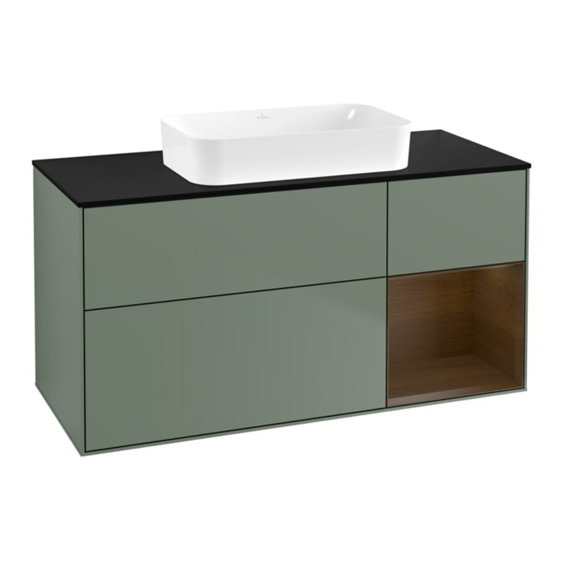 V&B Meuble sous lavabo Finion 120x60 cm, chêne naturel, oli. m laqué