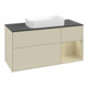 V&B Meuble sous lavabo Finion 120x60 cm, laque gris clair, laque gris foncé-4