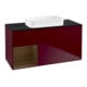 V&B Meuble sous lavabo Finion 120x60 cm, niche gauche, placage noyer, Peony mat-1
