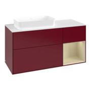 V&B Meuble sous lavabo Finion 120x60 cm, placard droit, laqué, mat Peo