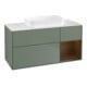 V&B Meuble sous lavabo Finion 120x60 cm, placard droit, olivier mat laqué-1