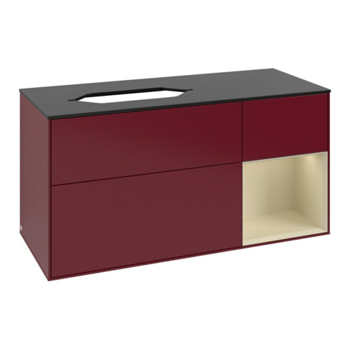 V&B Meuble sous lavabo Finion 120x60 cm, Reg droite gauche, Lacquer, Peo mat