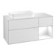 V&B Meuble sous lavabo Finion 120x60 cm, Reg re glo blanc laqué, blanc mat laqué-1