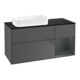 V&B Meuble sous lavabo Finion 120x60 cm, Rg r md bl. m Lac, Anthrac. m-1