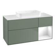V&B Meuble sous lavabo Finion 120x60 cm, Rg re glo bl. Lac, Oli. m Lac