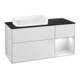 V&B Meuble sous lavabo Finion 120x60 cm, tiroir droite blanc mat laqué, blanc mat laqué-1