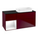 V&B Meuble sous lavabo Finion 120x60 cm, tiroir gauche, blanc brillant, Peo mat-1