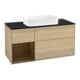 V&B Meuble sous lavabo Finion 120x60 cm, tiroir gauche placage chêne-1