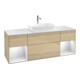 V&B Meuble sous lavabo Finion 160 cm, blanc mat, façade blanc mat laqué, poignée ven-1