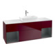V&B Meuble sous lavabo Finion 160 cm, blanc mat, tiroirs médium mat laqué, poignée métal-1