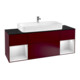 V&B Meuble sous lavabo Finion 160 cm, étagère blanc mat laqué, Pivoine mat-1