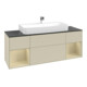 V&B Meuble sous lavabo Finion 160 cm, laque gris clair, laque gris clair-4