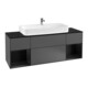 V&B Meuble sous lavabo Finion 160 cm, Pl b m, Reg bla m Lac, Anthrac. m-1