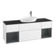 V&B Meuble sous-lavabo Finion 160 cm, Pl b m, Reg md m Lac, blanc brillant Lac-1