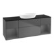 V&B Meuble sous lavabo Finion 160 cm, Pl b m, Rg A m Lac, Anthrac. m-1