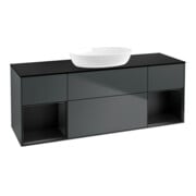 V&B Meuble sous lavabo Finion 160 cm, Pl b m, Rg b m Lac, md bl. m Lac