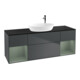 V&B Meuble sous-lavabo Finion 160 cm, Pl b m, Rg Ol m Lac, md bl. m Lac-1