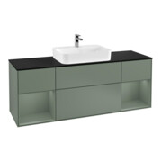 V&B Meuble sous lavabo Finion 160 cm, Pl b m, Rg Oli. m Lac, Oli. m Lac