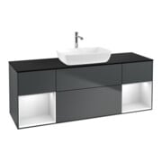 V&B Meuble sous lavabo Finion 160 cm, Pl b m, Rg w m Lac, md bl. m Lac