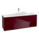V&B Meuble sous lavabo Finion 160 cm, Pl blanc mat, Rég Peo mat Lac, Peo mat-1