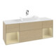 V&B Meuble sous lavabo Finion 160 cm, Pl blanc mat, Reg si Gr mat laqué, Oa ven-1
