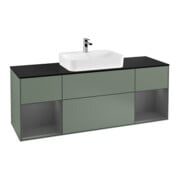V&B Meuble sous lavabo Finion 160 cm, Pl blanc mat, Rg A mat laqué, Oli mat laqué