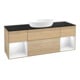 V&B Meuble sous lavabo Finion 160 cm, Pl bleu m, Étagère gla blanc. Lac, Oa ven-1