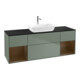 V&B Meuble sous lavabo Finion 160 cm, Pl bleu m, Ray wal ven, Oli. m Lac-1