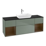 V&B Meuble sous lavabo Finion 160 cm, Pl bleu m, Ray wal ven, Oli. m Lac-1