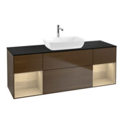 V&B Meuble sous lavabo Finion 160 cm, Pl bleu m, Reg Oa ven, wal ven