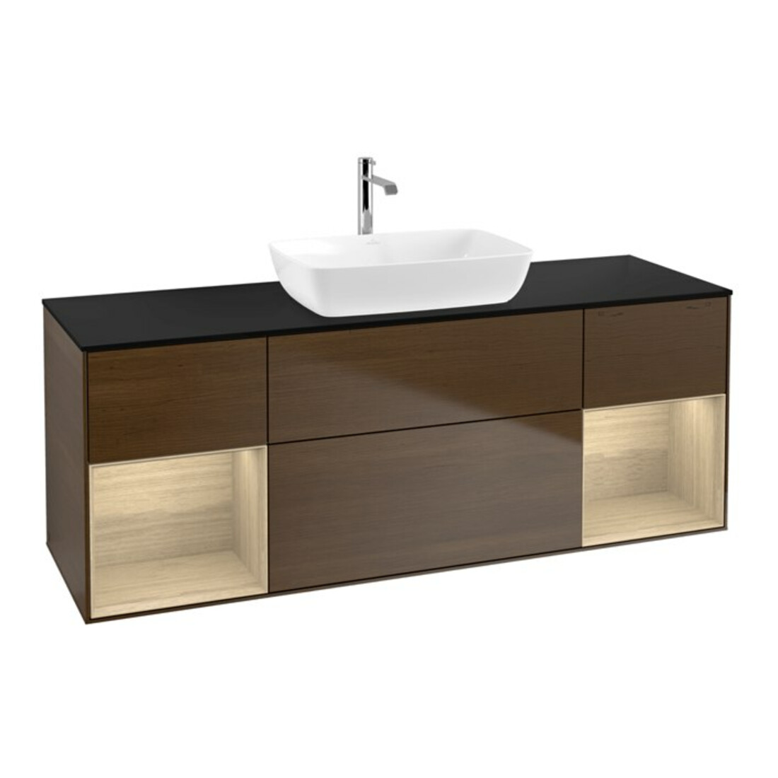 V&B Meuble sous lavabo Finion 160 cm, Pl bleu m, Reg Oa ven, wal ven