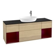 V&B Meuble sous lavabo Finion 160 cm, Pl bleu m, Reg Peo m Lac, Oa ven