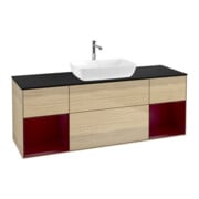 V&B Meuble sous lavabo Finion 160 cm, Pl bleu m, Reg Peo m Lac, Oa ven-1