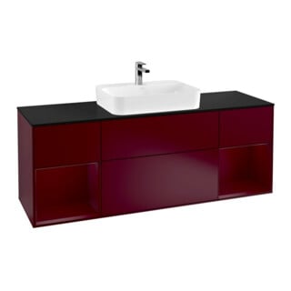 V&B Meuble sous lavabo Finion 160 cm, Pl bleu m, Reg Peo m Lac, Peo m