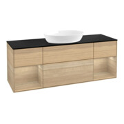 V&B Meuble sous lavabo Finion 160 cm, Pl bleu mat, Reg Oa ven, Oa ven-1