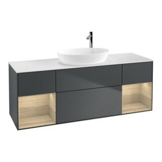V&B Meuble sous lavabo Finion 160 cm, Pl w m, Reg Oa ven, md bl. m Lac