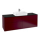 V&B Meuble sous lavabo Finion 160x60,3 cm, plan de drainage bleu mat, Peony Matt-1