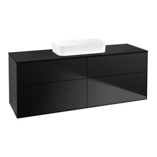 V&B Meuble sous lavabo Finion 160x60,3x50,1 cm, bleu brillant, bleu mat Lac
