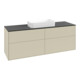 V&B Meuble sous lavabo Finion 160x60,3x50,1 cm, bleu brillant, poignée gris mat Lac-3
