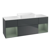 V&B Meuble sous lavabo Finion 160x60,3x50,1 cm, éclairage mural, Rg Ol m La, md b m Lac