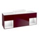 V&B Meuble sous lavabo Finion 160x60,3x50,1 cm, laqué blanc brillant, Peo m-1
