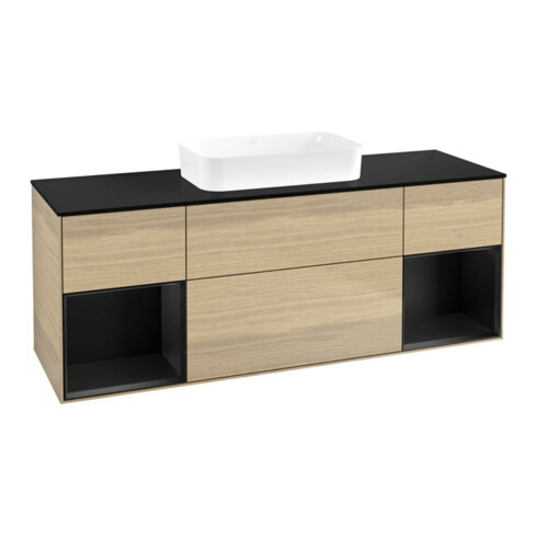 V&B Meuble sous lavabo Finion 160x60,3x50,1 cm, rég. bleu mat Lac, Oa ven