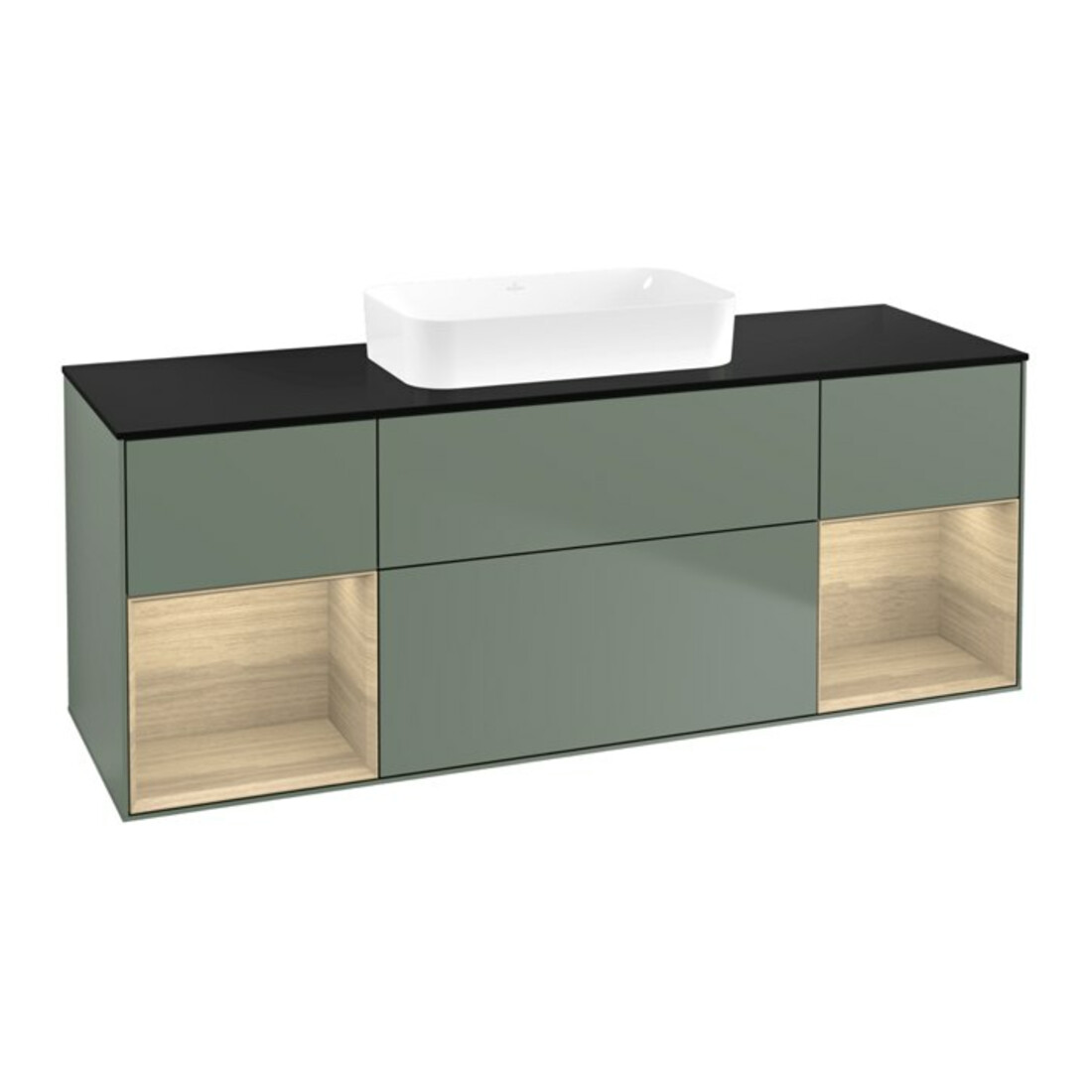 V&B Meuble sous lavabo Finion 160x60,3x50,1 cm, Reg Oa ven, Oli. m Lac