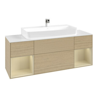 V&B Meuble sous-lavabo Finion 160x60,3x50,1 cm, Reg si Gr m Lac, Oa ven
