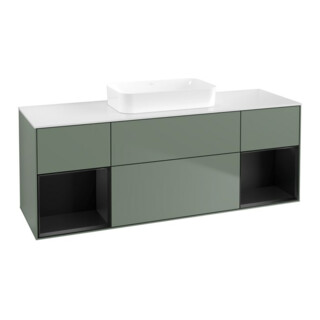 V&B Meuble sous lavabo Finion 160x60,3x50,1 cm, Rg b m Lac, Oli. m Lac