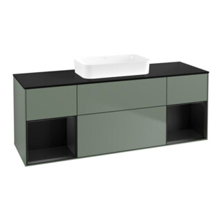 V&B Meuble sous-lavabo Finion 160x60,3x50,1 cm, Rg b m Lac, Oli. m Lac