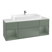 V&B Meuble sous lavabo Finion 160x60,3x50,1 cm, Rg Ol m Lac, Oli. m Lac