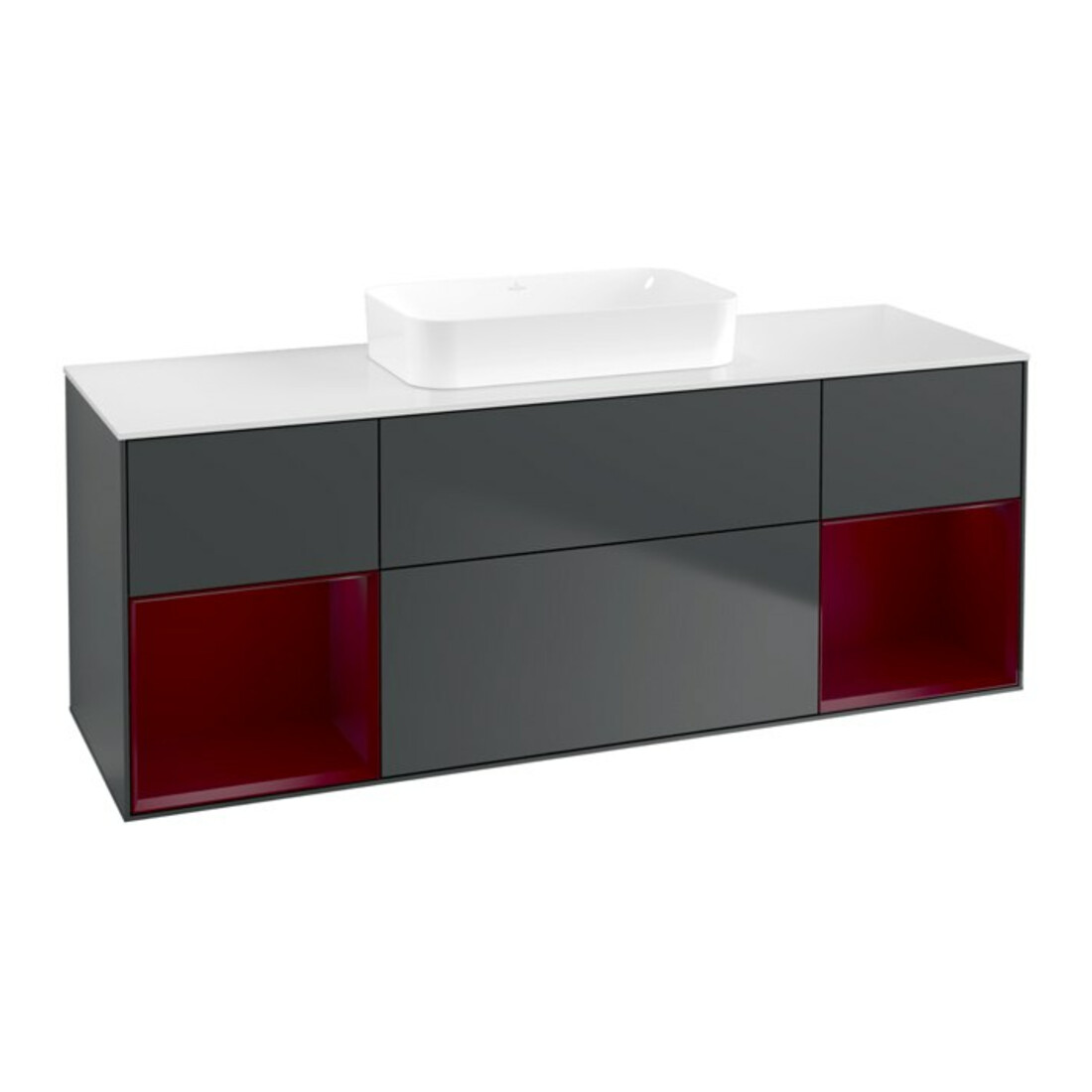 V&B Meuble sous lavabo Finion 160x60,3x50,1 cm, Rg Peo m La, md b m Lac