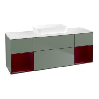 V&B Meuble sous lavabo Finion 160x60,3x50,1 cm, Rg Peo m La, Oli. m Lac