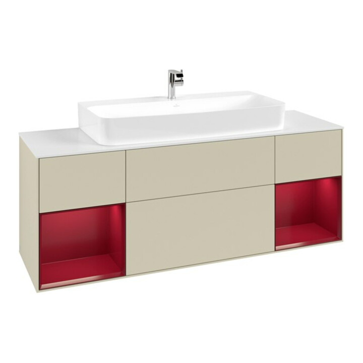 V&B Meuble sous lavabo Finion 160x60,3x50,1 cm, Rg Peo m La, si G m Lac